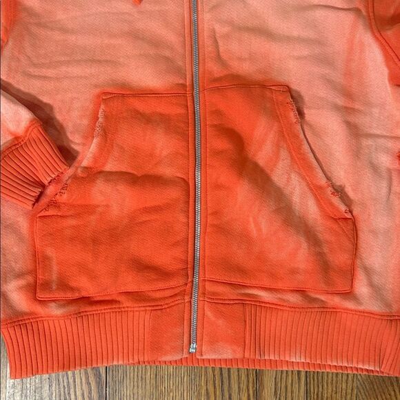 Cotton Citizen Bronx Hoodie Full Zip Orange Men's size Small NWT - Picture 4 of 12